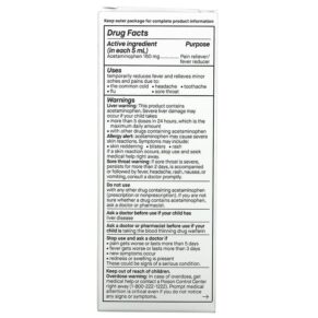 Thực phẩm bổ sung Genexa LLC Kid's Pain & Fever Ages 2+ Organic Blueberries 4 fl oz (118 ml) 857630006878