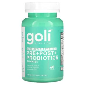 Thực phẩm chức năng Goli Nutrition Pre+Post+Probiotics 60 Gummies 055840403962