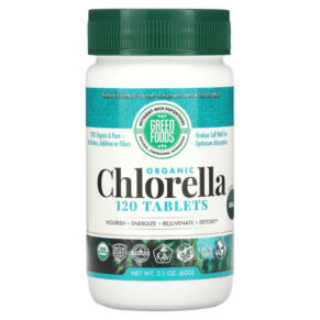 Thực phẩm chức năng Green Foods Corporation Organic Chlorella 500 mg 120 Tablets 083851204155