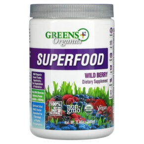 Thực phẩm chức năng Greens Plus Organics Superfood Wild Berry 8.46 oz (240 g) 769745100085