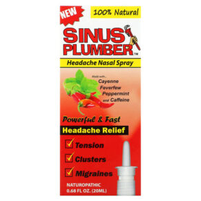Thực phẩm chức năng Greensations Sinus Plumber Headache Nasal Spray 0.68 fl oz (20 ml) 899312002440