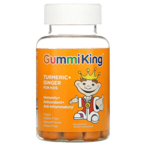 Thực phẩm chức năng GummiKing Turmeric + Ginger For Kids Immunity + Antioxidant + Anti-Inflammatory Mango 60 Gummies 835776001445