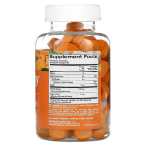 Thực phẩm bổ sung Gummiology Adult Turmeric & Ginger Gummies Tropical Fruit 90 Vegetarian Gummies 898220014798
