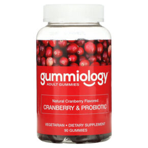 Thực phẩm chức năng Gummiology Cranberry & Probiotic Gummies Cranberry 90 Vegetarian Gummies 898220020881