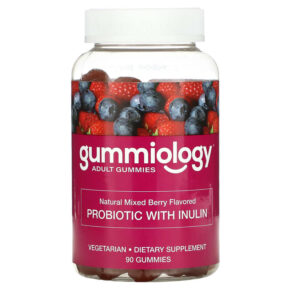 Thực phẩm chức năng Gummiology Probiotic with Inulin Gummies Mixed Berry 90 Vegetarian Gummies 898220020874