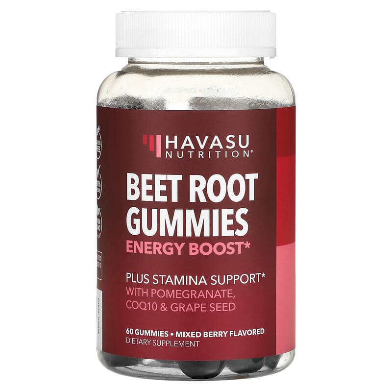 Havasu Nutrition Beet Root Gummies Mixed Berry 60 Gummies 8 Thực phẩm chức năng Havasu Nutrition Beet Root Gummies Mixed Berry 60 Gummies 850008464645