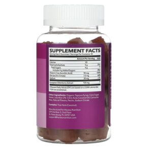 Thực phẩm bổ sung Havasu Nutrition Elderberry Gummies Natural Berry 60 Gummies 850008464096