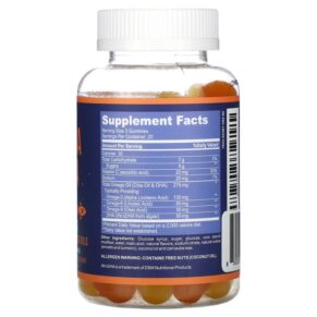 Thực phẩm bổ sung Havasu Nutrition Omega + DHA Gummies Natural Lemon & Orange 60 Vegetarian Gummies 850008464225