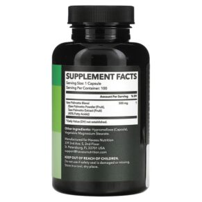Thực phẩm bổ sung Havasu Nutrition Saw Palmetto 100 Capsules 850008464133