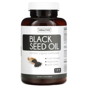 Thực phẩm chức năng Healths Harmony Black Seed Oil 120 Capsules 653559477092