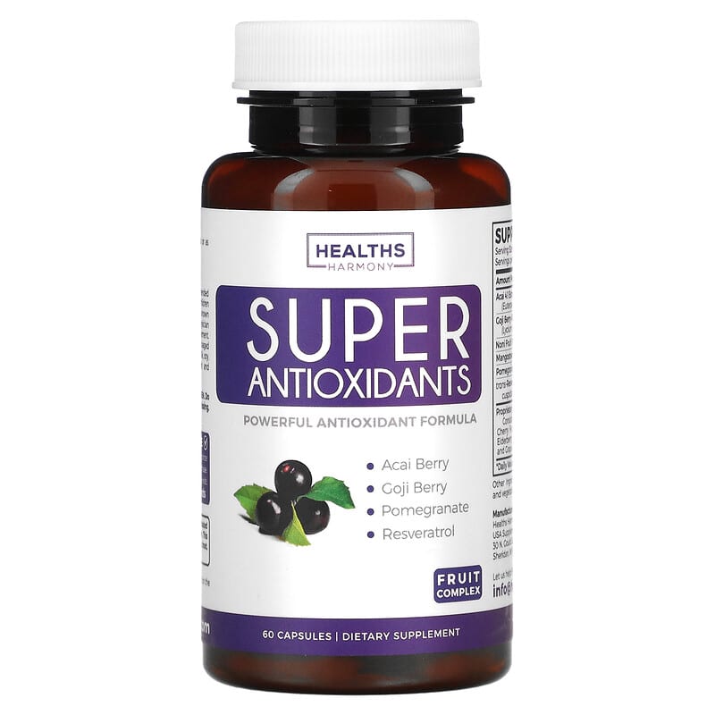Healths Harmony Super Antioxidants 60 Capsules 8 Thực phẩm chức năng Healths Harmony Super Antioxidants 60 Capsules 642415388665
