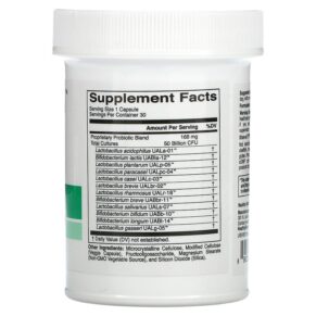 Thực phẩm bổ sung HealthyBiom 50 Billion CFU Probiotics 12 Active Strains 30 Veggie Capsules 898220015771