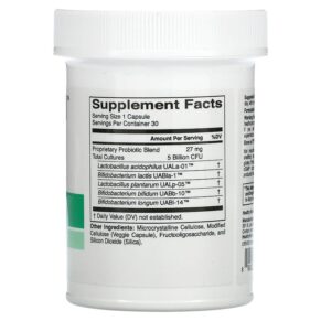 Thực phẩm bổ sung HealthyBiom Daily Maintenance Probiotics 5 Billion CFUs 30 Veggie Capsules 898220015832