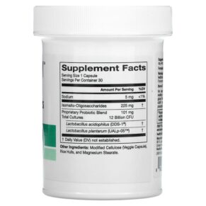 Thực phẩm bổ sung HealthyBiom Digestive & Immunity Prebiotic + Probiotics 12 Billion CFUs 30 Veggie Capsules 898220020270