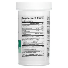 Thực phẩm bổ sung HealthyBiom Weight Management and Energy Prebiotic + Probiotic 12 Billion CFUs 60 Veggie Capsules 898220020263