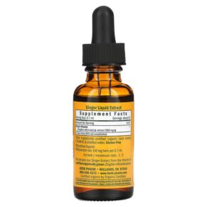 Thực phẩm bổ sung Herb Pharm Ginger 1 fl oz (30 ml) 090700000608