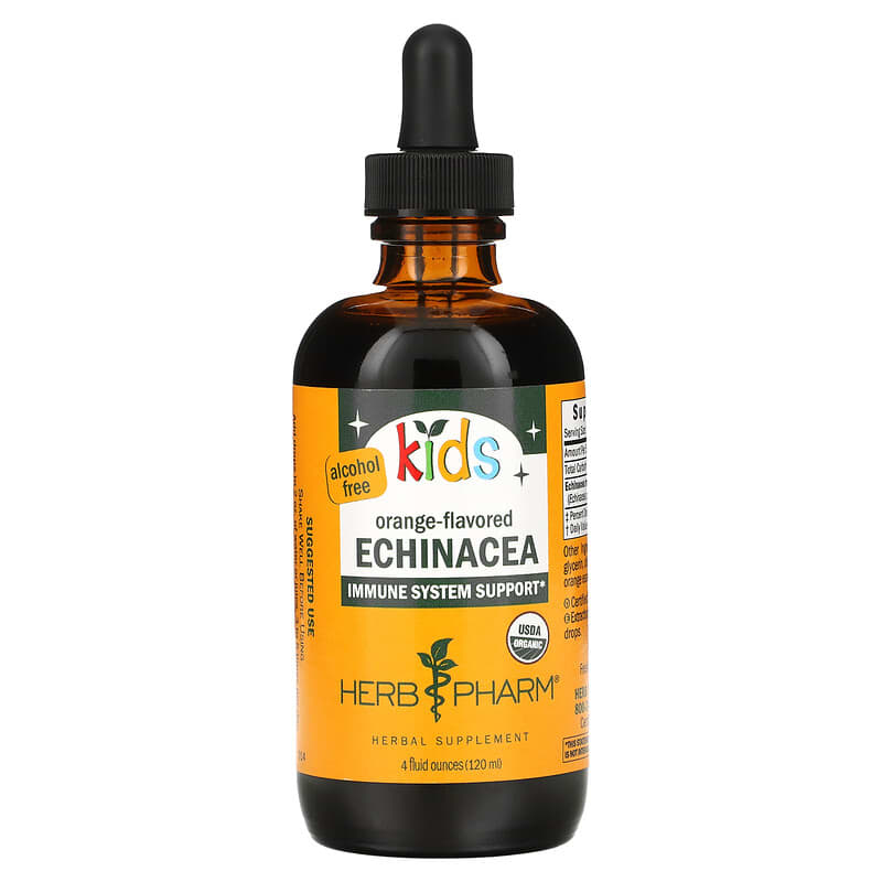 Herb Pharm Kids Echinacea Alcohol Free Orange 4 fl oz (120 ml) 8 Thực phẩm chức năng Herb Pharm Kids Echinacea Alcohol Free Orange 4 fl oz (120 ml) 090900000545