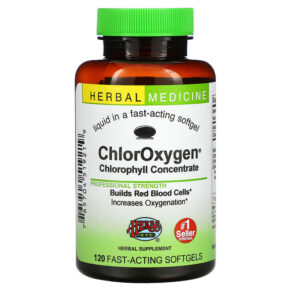 Thực phẩm chức năng Herbs Etc. ChlorOxygen Chlorophyll Concentrate 120 Fast-Acting Softgels 765704519219