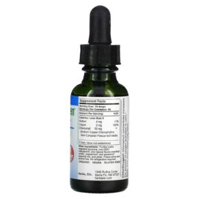 Thực phẩm bổ sung Herbs Etc. ChlorOxygen Chlorophyll Concentrate Alcohol Free Mint 1 fl oz (30 ml) 765704319215