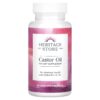 Thực phẩm chức năng Heritage Store Castor Oil 60 Vegetarian Capsules 076970301508