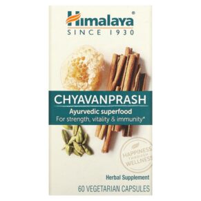 Thực phẩm chức năng Himalaya Chyavanprash Ayurvedic Superfood 60 Vegetarian Capsules 605069417013