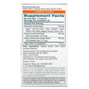 Himalaya Curcumin Complete The Joint Solution 60 Vegetarian Capsules 3 Thực phẩm bổ sung Himalaya Curcumin Complete The Joint Solution 60 Vegetarian Capsules 605069060523