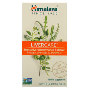 Thực phẩm chức năng Himalaya Liver Care 180 Vegetarian Capsules 605069005111