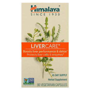 Thực phẩm chức năng Himalaya LiverCare 90 Vegetarian Capsules 605069005012