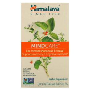 Thực phẩm chức năng Himalaya MindCare 60 Vegetarian Capsules 605069006019