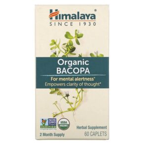 Thực phẩm chức năng Himalaya Organic Bacopa 60 Caplets 605069403016