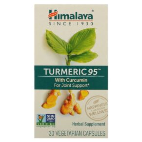 Thực phẩm chức năng Himalaya Turmeric 95 with Curcumin 30 Vegetarian Capsules 605069432054