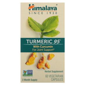 Thực phẩm chức năng Himalaya Turmeric 95 with Curcumin 60 Vegetarian Capsules 605069425018