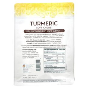 Thực phẩm bổ sung Himalaya Turmeric Soft Chews Natural Tropical 30 Soft Chews 605069066914