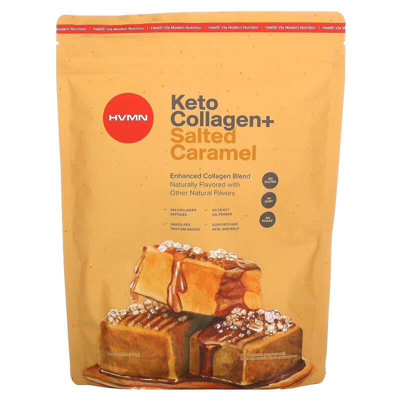 HVMN Keto Collagen+ Salted Caramel 15.1 oz (430 g) 8 Thực phẩm chức năng HVMN Keto Collagen+ Salted Caramel 15.1 oz (430 g) 850632006488