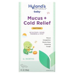 Thực phẩm chức năng Hyland's Baby Mucus + Cold Relief Daytime Ages 6+ Months 4 fl oz (118 ml) 354973328419