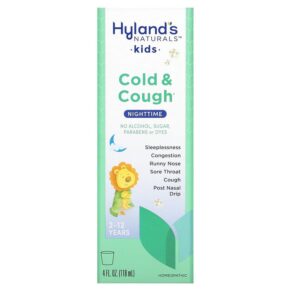 Thực phẩm chức năng Hyland's Kids Cold & Cough Nighttime Ages 2-12 Unflavored 4 fl oz (118 ml) 354973337510