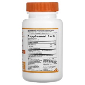 Thực phẩm bổ sung Hyperbiotics Immune Defense Daily Chewable Probiotic Natural Orange 3 Billion CFU 60 Chewable Tablets 9506000116648