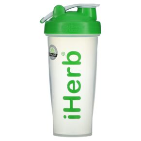 Thực phẩm chức năng iHerb Goods iHerb Blender Bottle with Blender Ball Green 28 oz 847280018864