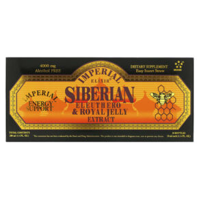 Thực phẩm chức năng Imperial Elixir Siberian Eleuthero & Royal Jelly Extract Alcohol Free 4.000 mg 10 Bottles 0.34 fl oz (10 ml) Each 715783393545
