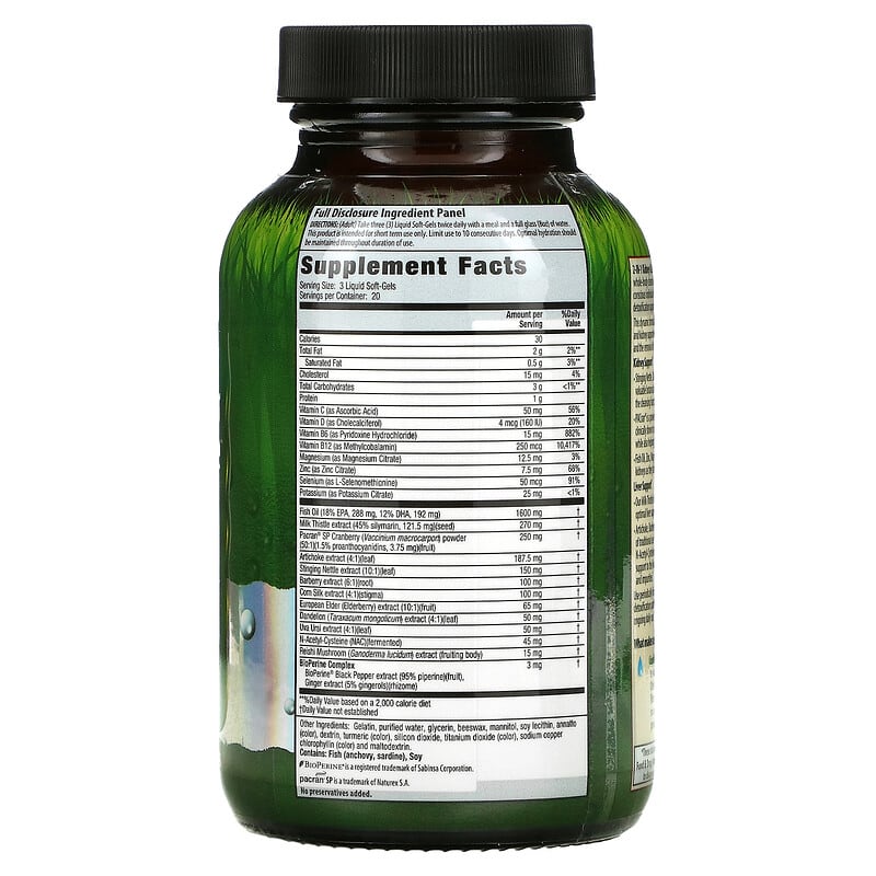 Irwin Naturals 2 in 1 Kidney & Liver Super Cleanse 60 Liquid Soft-Gels 2 Thực phẩm bổ sung Irwin Naturals 2 in 1 Kidney & Liver Super Cleanse 60 Liquid Soft-Gels 710363594572
