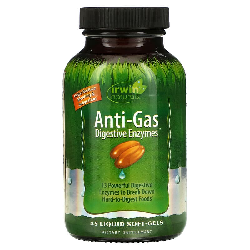 Irwin Naturals Anti-Gas Digestive Enzymes 45 Liquid Soft-Gels 8 Thực phẩm chức năng Irwin Naturals Anti-Gas Digestive Enzymes 45 Liquid Soft-Gels 710363575526