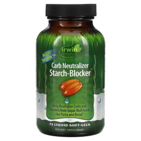 Thực phẩm chức năng Irwin Naturals Carb Neutralizer Starch-Blocker 75 Liquid Soft-Gels 710363598587