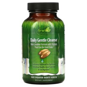 Thực phẩm chức năng Irwin Naturals Daily Gentle Cleanse 60 Liquid Soft-Gels 710363568351
