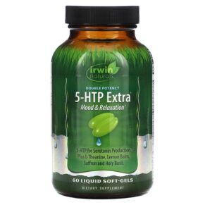 Thực phẩm chức năng Irwin Naturals Double Potency 5-HTP Extra 60 Liquid Soft-Gels 710363585372