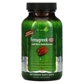 Thực phẩm chức năng Irwin Naturals Fenugreek RED With Nitric Oxide Booster 60 Liquid Softgels 840081403259