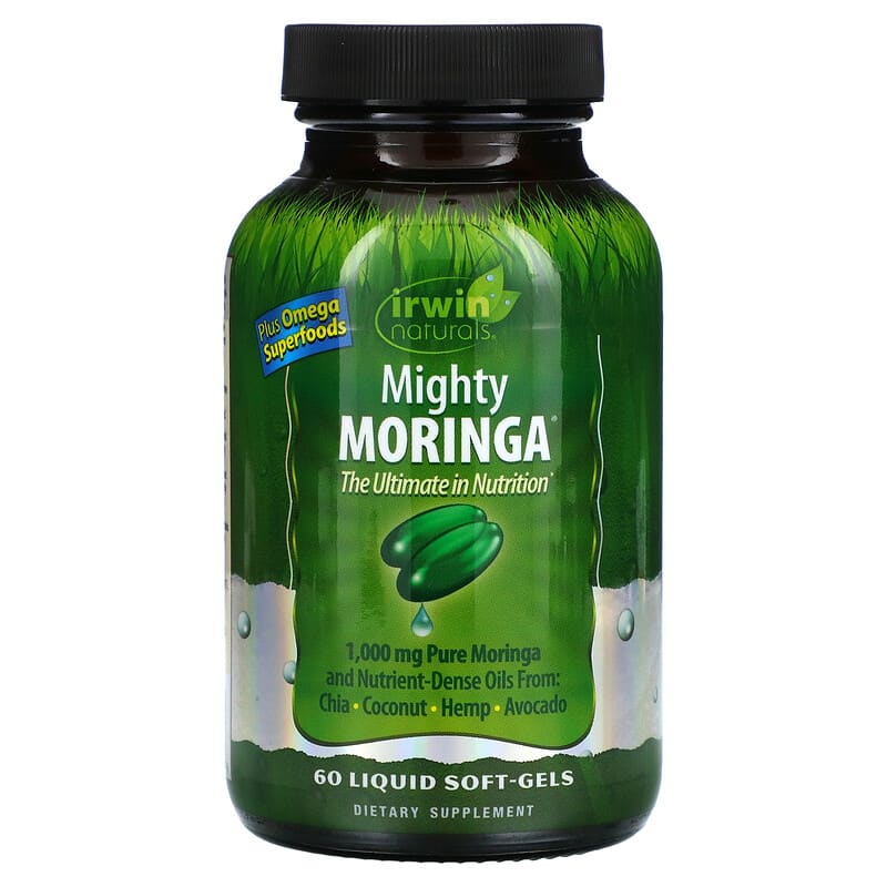 Irwin Naturals Mighty Moringa 60 Liquid Soft-Gels 8 Thực phẩm chức năng Irwin Naturals Mighty Moringa 60 Liquid Soft-Gels 710363583156