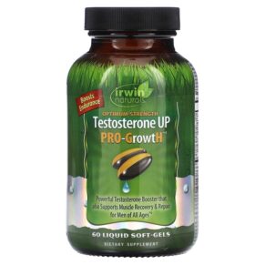 Thực phẩm chức năng Irwin Naturals Optimum-Strength Testosterone UP Pro-GrowtH 60 Liquid Soft-Gels 840081407110