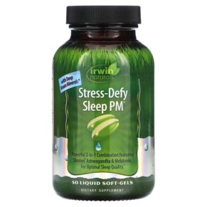 Thực phẩm chức năng Irwin Naturals Stress-Defy Sleep PM 50 Liquid Soft-Gels 840081406175