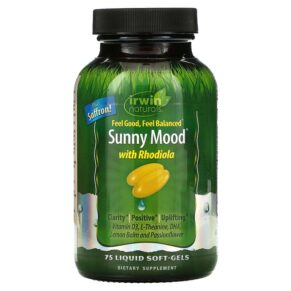 Thực phẩm chức năng Irwin Naturals Sunny Mood with Rhodiola 75 Liquid Soft-Gels 710363580513