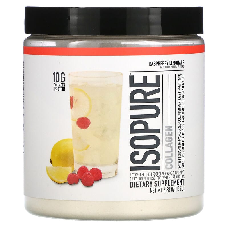 Isopure Collagen Raspberry Lemonade 6.88 oz (195 g) 8 Thực phẩm chức năng Isopure Collagen Raspberry Lemonade 6.88 oz (195 g) 089094025519